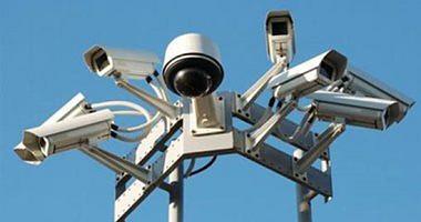 Traffic surveillance cameras in the vicinity of the Suez Desert road to prevent congestion