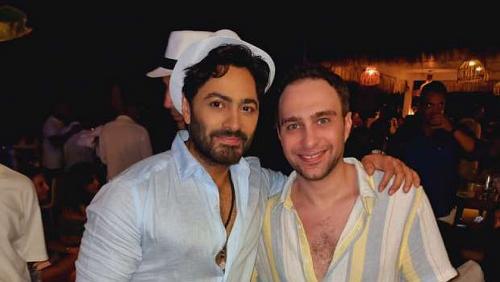 Hossam Habib in a summer evening with Tamer Hosni in the northern coast photos