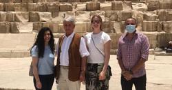 رئيس الدولي للخماسي الحديث يزور متحف الحضاره المصريه ومنطقه الاهرامات