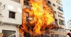 اندلاع حريق كبير فى مبنى سكنى بميلانو بايطاليا واجلاء 100 شخص