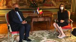 شكري يبحث مع نائب رئيس وزراء بلجيكا الارتباطات الثنائيه بين البلدين
