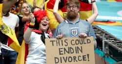 يورو 2021 مشجع انجليزي يهدد زوجته الالمانيه بالطلاق بعد المباراه
