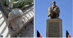 تحطيم تمثال لزعيم معارض لحركه طالبان وسط افغانستان