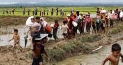 قتل 5 من لاجئى الروهينجا المسلمه فى انهيار ارضى جنوبى بنجلاديش