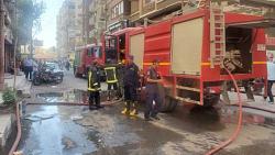 اندلع حريق في شارع سلطان بالمهندسين ولم يبلغ عن وقوع إصابات