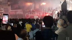 عاجل اول فيديو من موقع حريق عقار فيصل المحترق