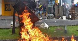الحكومه الكولومبيه تدعو قاده المظاهرات الى الحوار لتهدئه التوترات