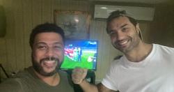 محمد جمعة وكريم فهمي الأهلي يحتفلان بفوز دوري أبطال إفريقيا