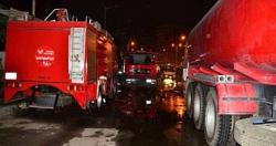 السيطرة على الحريق في مستودع الموسكي دون وقوع اصابات