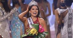 المكسيكيه اندريا ميزا تتوج بلقب ملكه جمال الكون لعام 2021 فيديو وصور