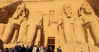 Tourism is nearly 6000 visitors from Egyptians and foreigners visit Abu Simbel Temple