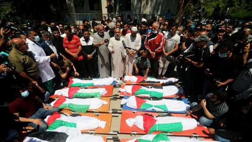 The latest Gaza Strip is now 140 martyrs including dozens of children and women video