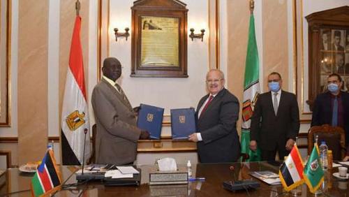 Memorandum of understanding between Cairo and South Sudans university in research and education