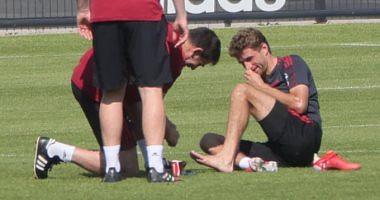 Thomas Muller was injured two days before the start of the Bundesliga