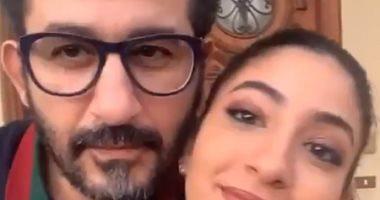 Ahmed Helmy always support for his daughter Li in its projects and dance videos