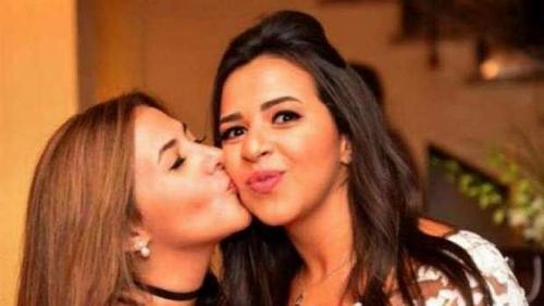 Donia Samir Ghanem congratulates her sister Amy after her birthday Lord let me