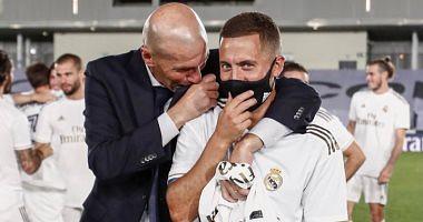 Hazard is deposited Zidan after his departure officially from Real Madrid