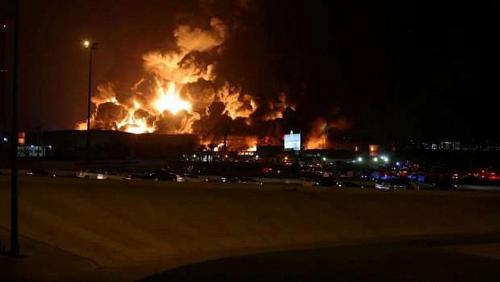Saudi Civil Defense announces control of oil treasury fire in Jeddah