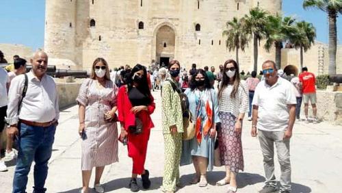 Arab influences visit Kateby Castle in Alexandria to promote Egyptian destination