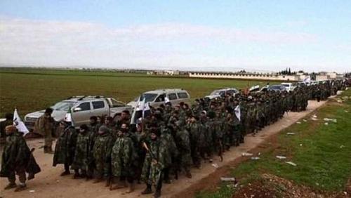 Arabic 90 militants from mercenaries left Libya towards Turkey