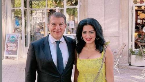 Learn about the reason for meeting Rania Yusuf with the President of Barcelona