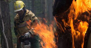 The expansion of forest fires in central Russia for about 3 thousand hectares