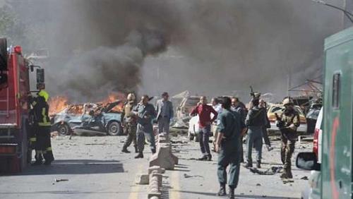 3 explosions shaking the Afghan capital Kabul and the Defense Minister Video