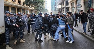 An intensive security alert in central Beirut to stop vandalism and prosperous riot