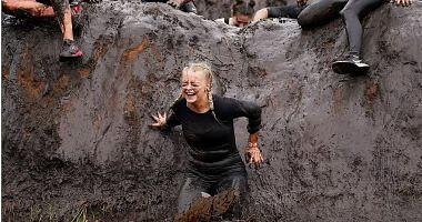 The middle of the mud and tears contest for men and the most durable ladies in Britain