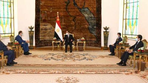 Sisi receives the mission of the African National Olympic Committee