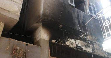 Control of fire in a residential apartment in AlWarraq in Giza