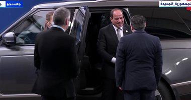 President Sisi arrives in the climate summit in Glasgow with the participation of 190 countries