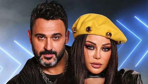 Akram Hosny and Haifa Wehbe are launching a clip if you are via YouTube video