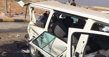 8 people injured in a bus collision and Mikrobas on the tenth of Ramadan