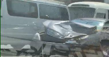 One person was killed and 4 others injured after two car collision in Ismailia