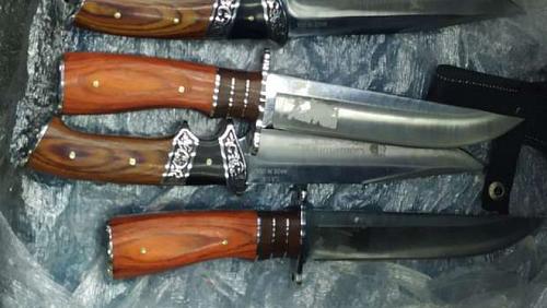 Cairo airport customs control attempt to smuggle a number of daggers