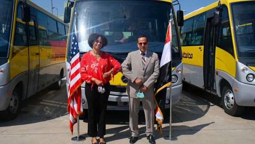 America has received 20 new buses to North Sinai worth $ 18 million
