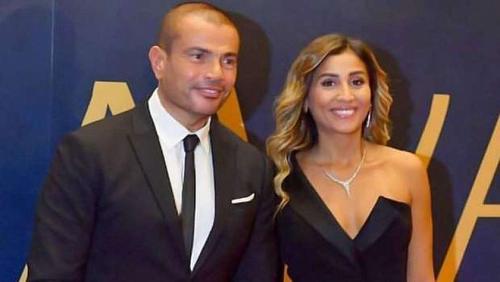 Dina Al Sherbini Compete Amr Diab at a wedding and a song