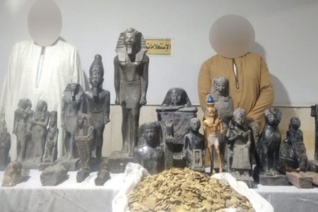 The crimes consider the first trial sessions of 12 accused in the case of smuggling Egyptian artifacts