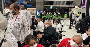 The arrival of the Paralympic Mission to Qatar Transit in preparation for return to Cairo