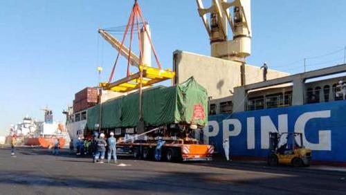 Economic Zone The arrival of 12 electric train vehicles for literary port