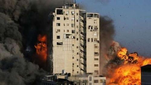 Israelis were injured after a missile landed inside the Gaza Strip border