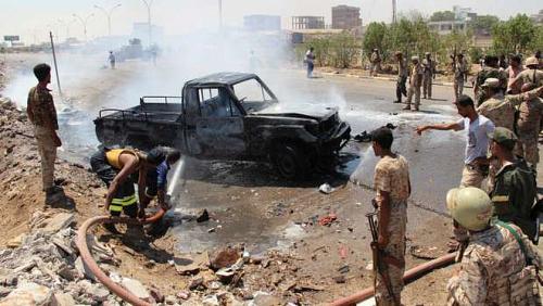 Details of the possession of the governor of Aden with a car bomb