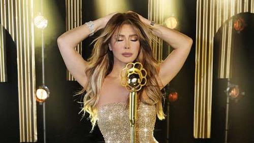 Nawal Al Zoghbi arrives in Cairo in preparation for the concert of Miss Elite World