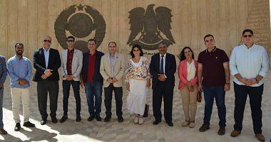 A delegation from the coordination of the youth of the parties and politicians visits Aswan governorate