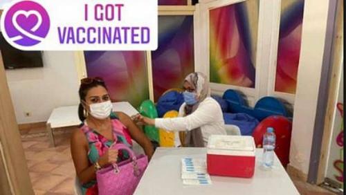 Rania Youssef receives the second dose of Corona vaccine