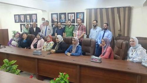 In the presence of the representatives of 22 seminars on labor inspection procedures in Port Said
