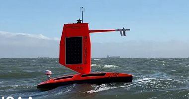 A floating robot enters hurricane heart and depicts them for the first time