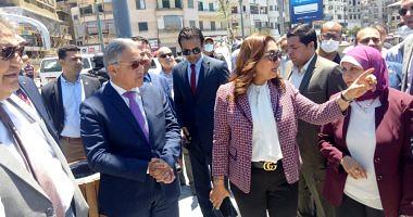 A local delegation inspecting a number of projects in Damietta accompanied by the governor