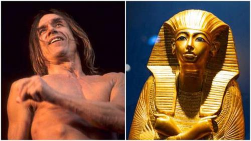 The American singer Egy Bob records his voice on a documentary about Tutankhamun